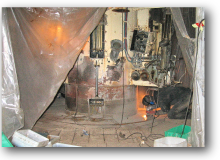 toujours la brosse et la disqueuse